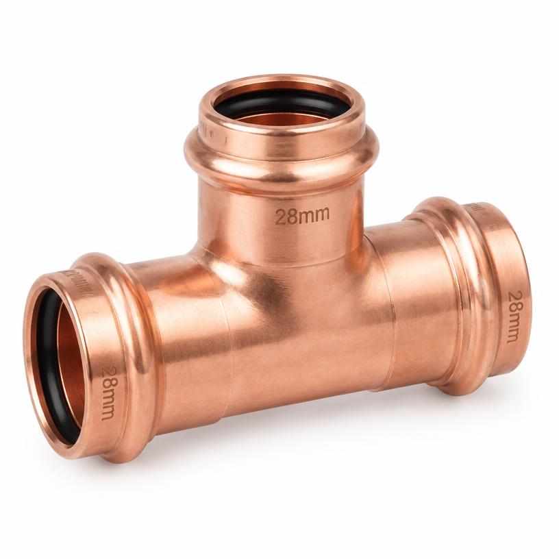Conex Bänninger B-Press Tee 28mm Copper